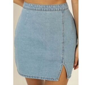 Showpo Mini Denim Skirt. Size Small/US 6